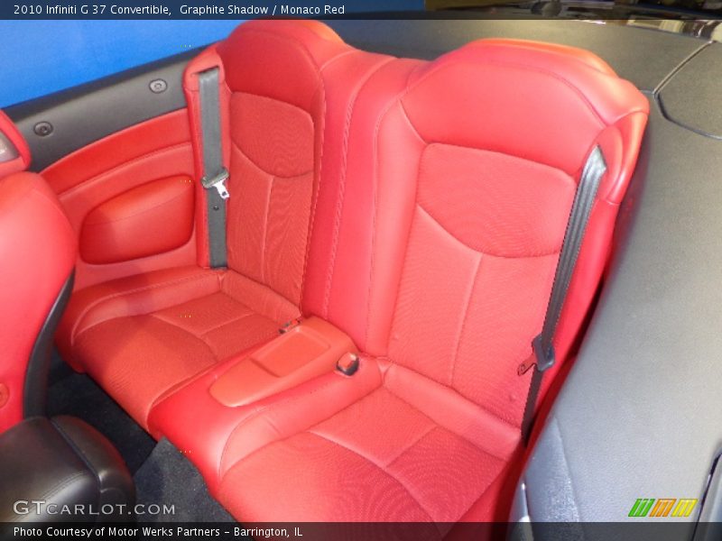 Rear Seat of 2010 G 37 Convertible