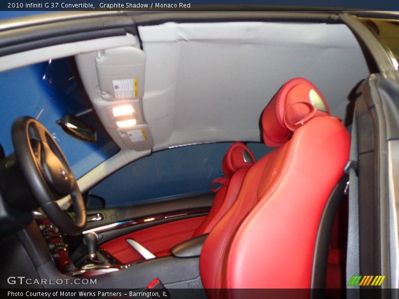 Graphite Shadow / Monaco Red 2010 Infiniti G 37 Convertible