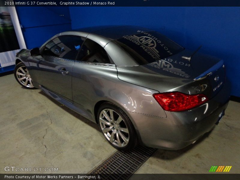 Graphite Shadow / Monaco Red 2010 Infiniti G 37 Convertible