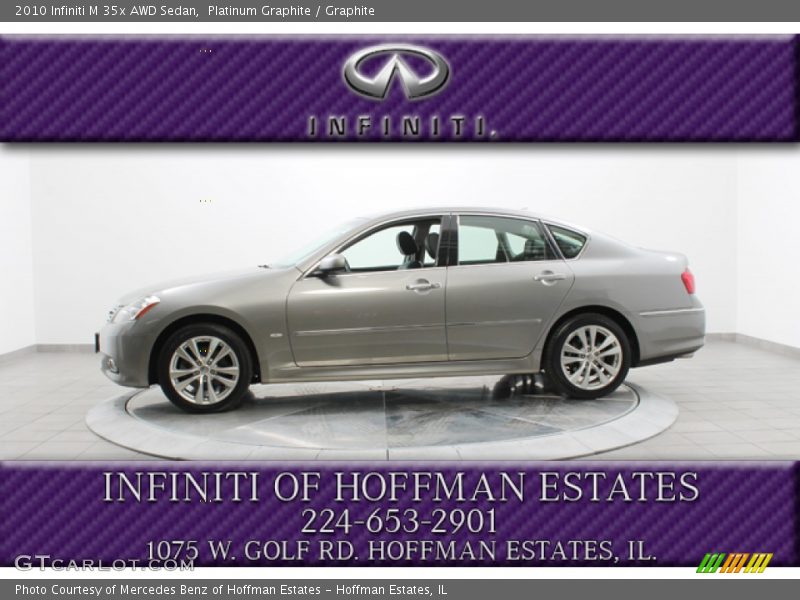 Platinum Graphite / Graphite 2010 Infiniti M 35x AWD Sedan