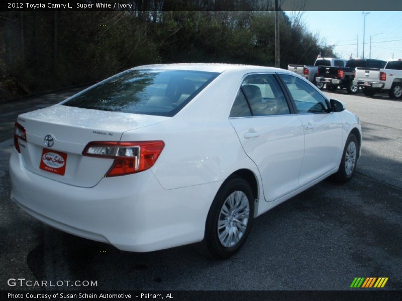 Super White / Ivory 2012 Toyota Camry L