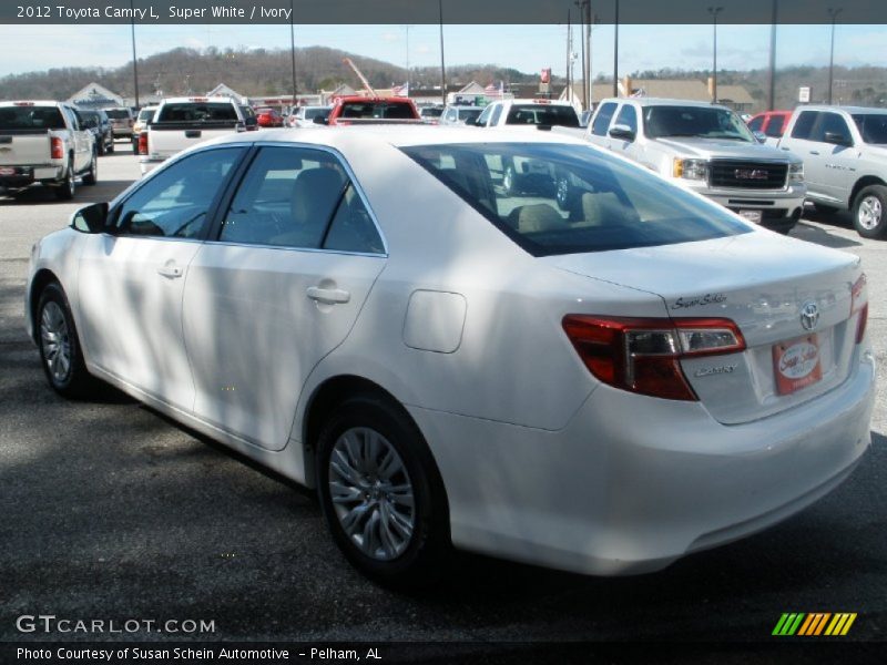 Super White / Ivory 2012 Toyota Camry L