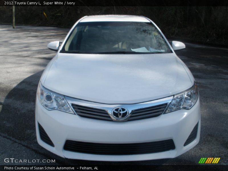 Super White / Ivory 2012 Toyota Camry L