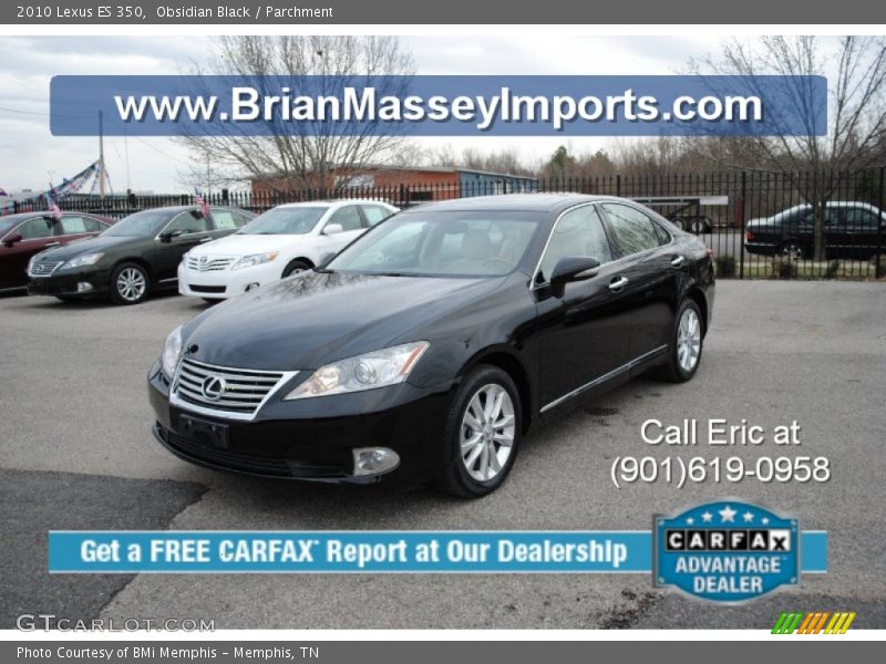 Obsidian Black / Parchment 2010 Lexus ES 350