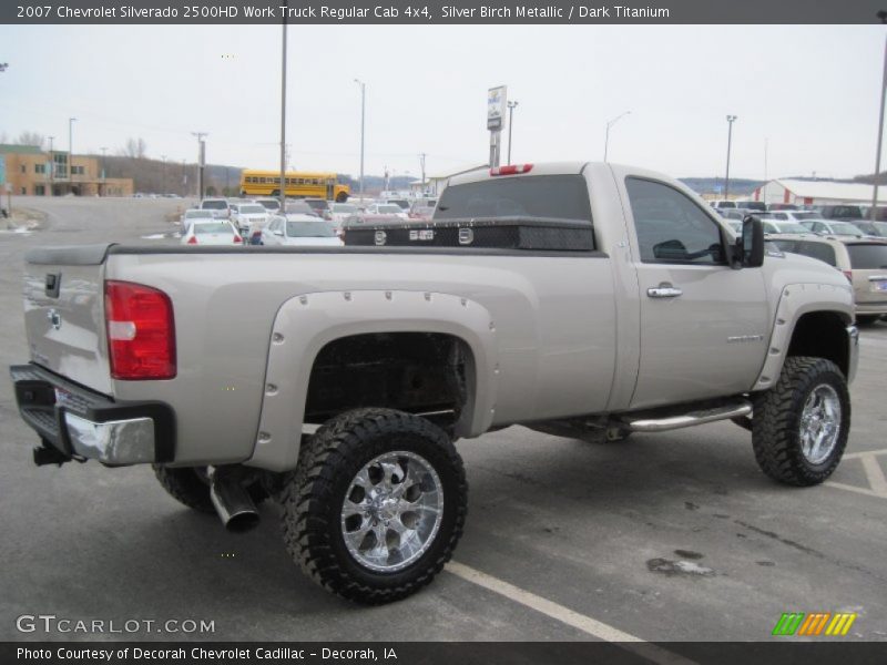 Silver Birch Metallic / Dark Titanium 2007 Chevrolet Silverado 2500HD Work Truck Regular Cab 4x4