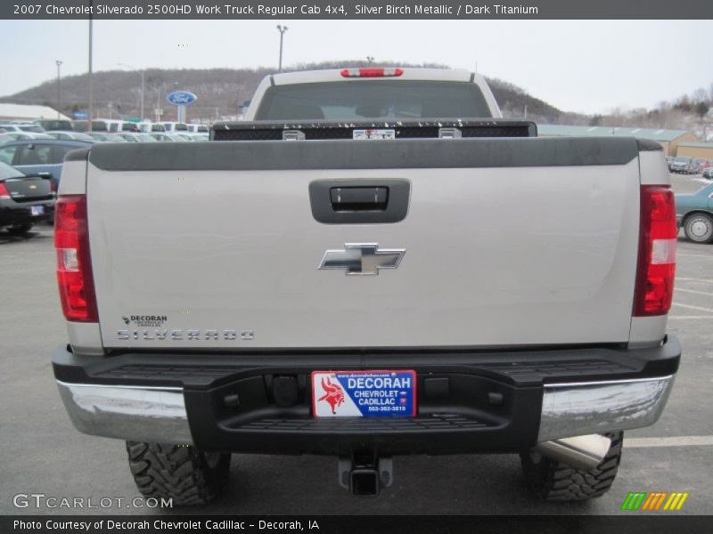 Silver Birch Metallic / Dark Titanium 2007 Chevrolet Silverado 2500HD Work Truck Regular Cab 4x4