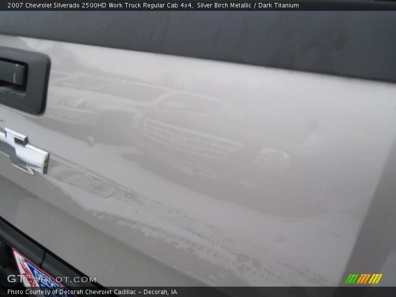 Silver Birch Metallic / Dark Titanium 2007 Chevrolet Silverado 2500HD Work Truck Regular Cab 4x4