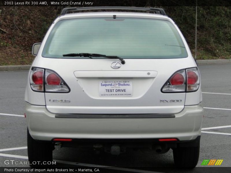 White Gold Crystal / Ivory 2003 Lexus RX 300 AWD