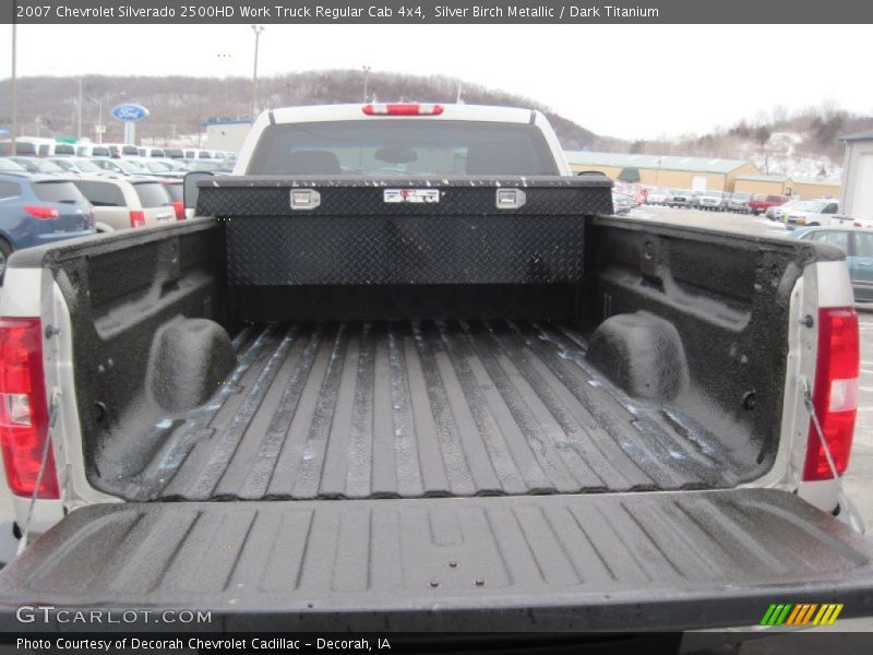 Silver Birch Metallic / Dark Titanium 2007 Chevrolet Silverado 2500HD Work Truck Regular Cab 4x4