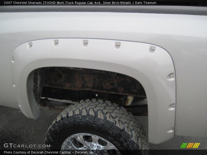 Silver Birch Metallic / Dark Titanium 2007 Chevrolet Silverado 2500HD Work Truck Regular Cab 4x4