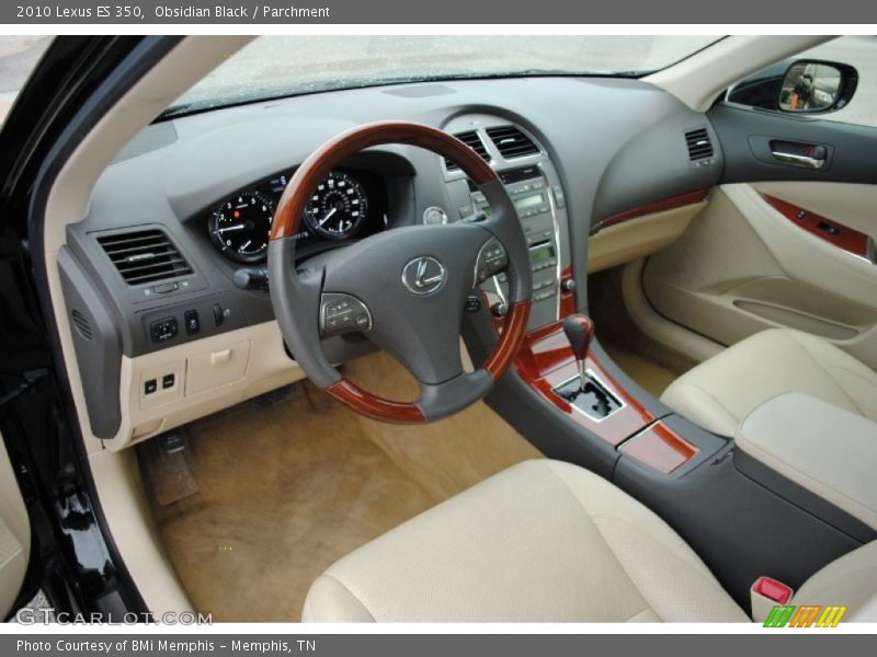 Obsidian Black / Parchment 2010 Lexus ES 350