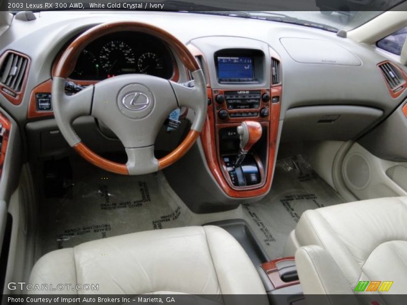 White Gold Crystal / Ivory 2003 Lexus RX 300 AWD