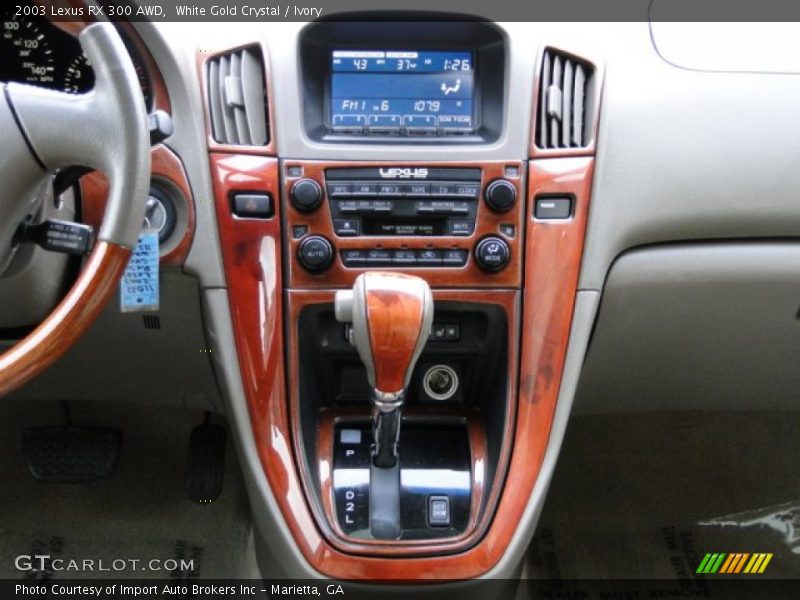 Controls of 2003 RX 300 AWD