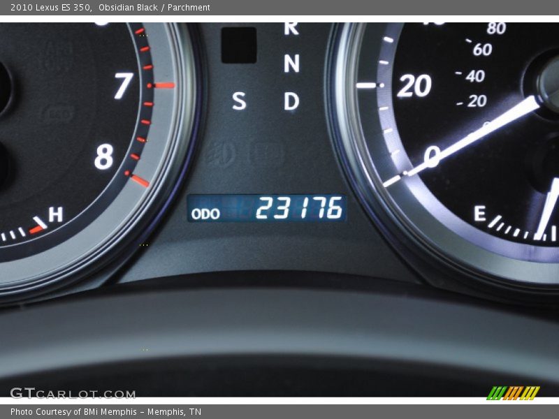 Obsidian Black / Parchment 2010 Lexus ES 350