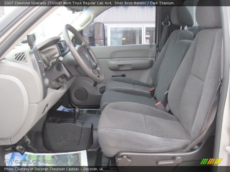 Silver Birch Metallic / Dark Titanium 2007 Chevrolet Silverado 2500HD Work Truck Regular Cab 4x4