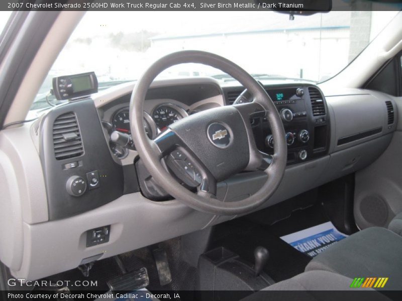Dashboard of 2007 Silverado 2500HD Work Truck Regular Cab 4x4