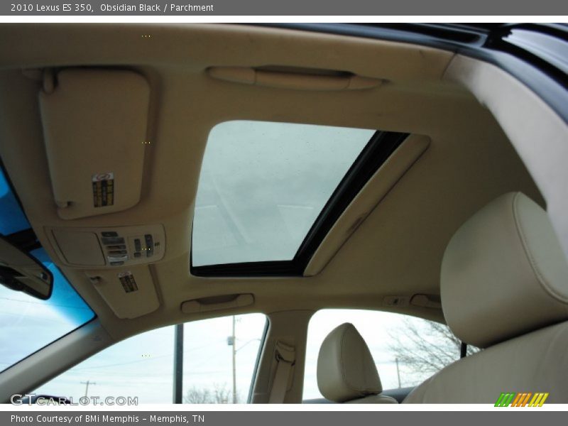 Obsidian Black / Parchment 2010 Lexus ES 350