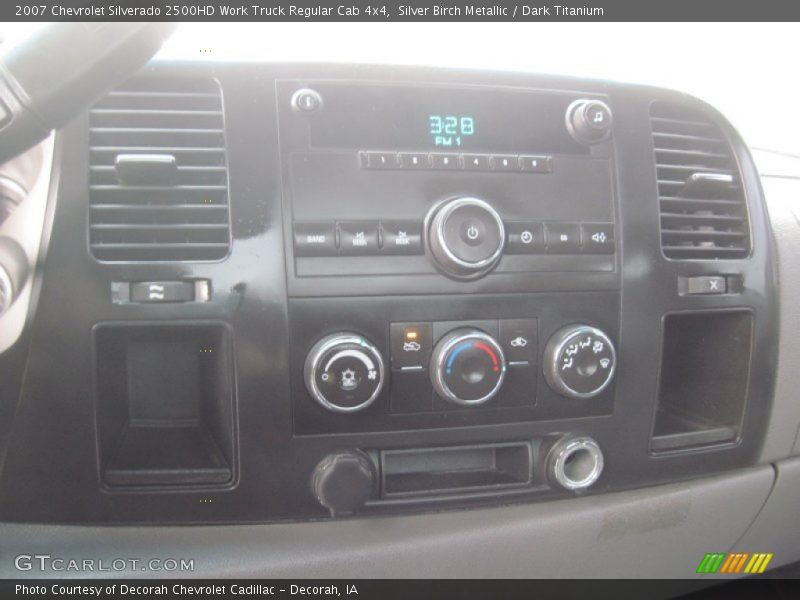 Silver Birch Metallic / Dark Titanium 2007 Chevrolet Silverado 2500HD Work Truck Regular Cab 4x4