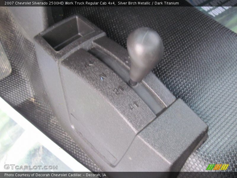 Silver Birch Metallic / Dark Titanium 2007 Chevrolet Silverado 2500HD Work Truck Regular Cab 4x4