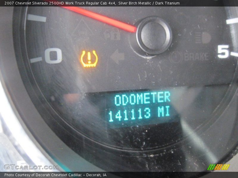 Silver Birch Metallic / Dark Titanium 2007 Chevrolet Silverado 2500HD Work Truck Regular Cab 4x4