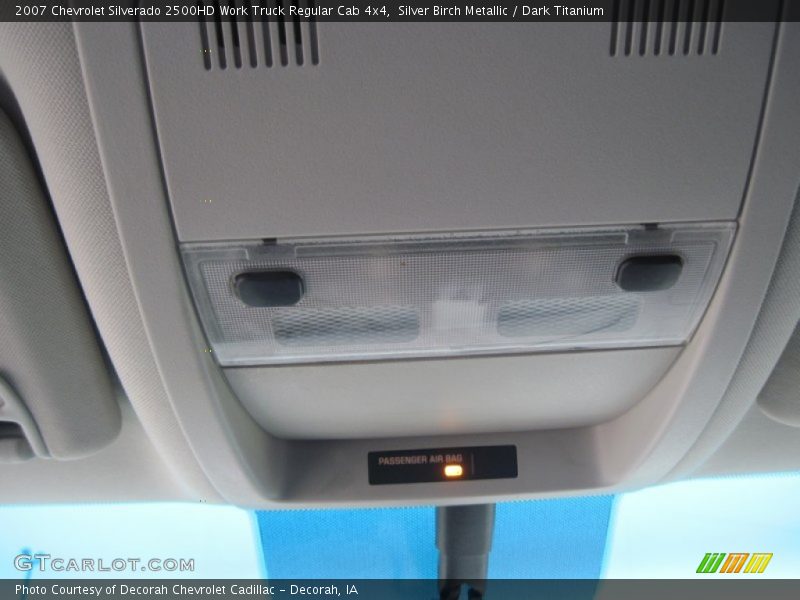 Silver Birch Metallic / Dark Titanium 2007 Chevrolet Silverado 2500HD Work Truck Regular Cab 4x4