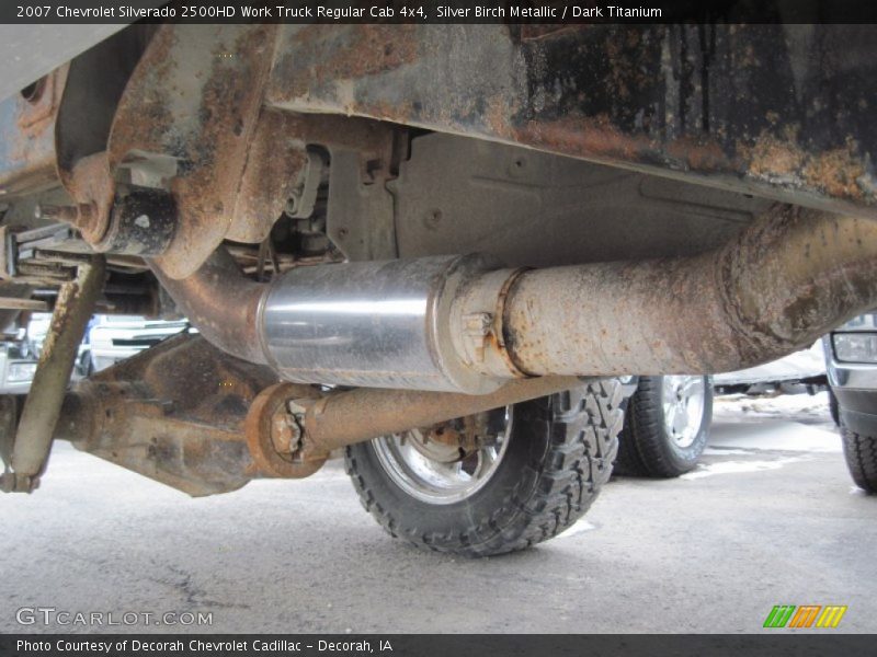 Silver Birch Metallic / Dark Titanium 2007 Chevrolet Silverado 2500HD Work Truck Regular Cab 4x4
