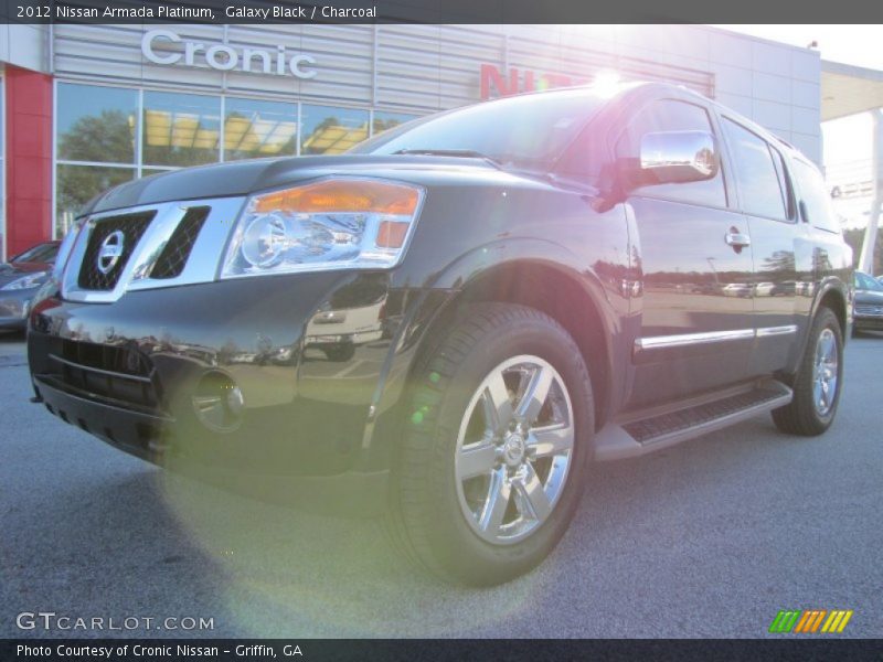 Galaxy Black / Charcoal 2012 Nissan Armada Platinum