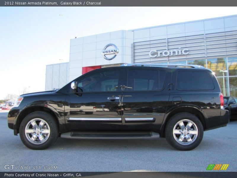 Galaxy Black / Charcoal 2012 Nissan Armada Platinum