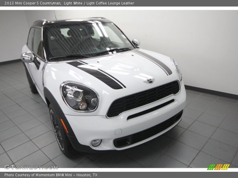 Light White / Light Coffee Lounge Leather 2013 Mini Cooper S Countryman