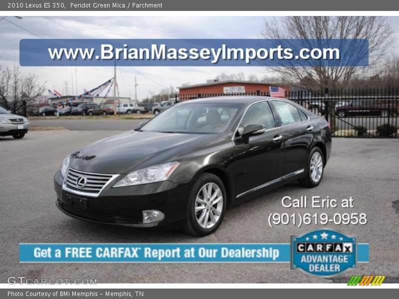 Peridot Green Mica / Parchment 2010 Lexus ES 350