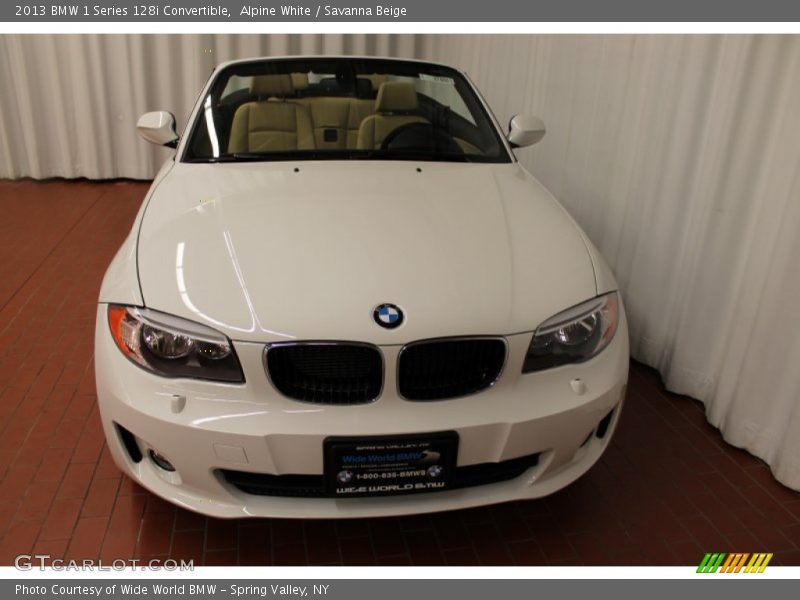 Alpine White / Savanna Beige 2013 BMW 1 Series 128i Convertible