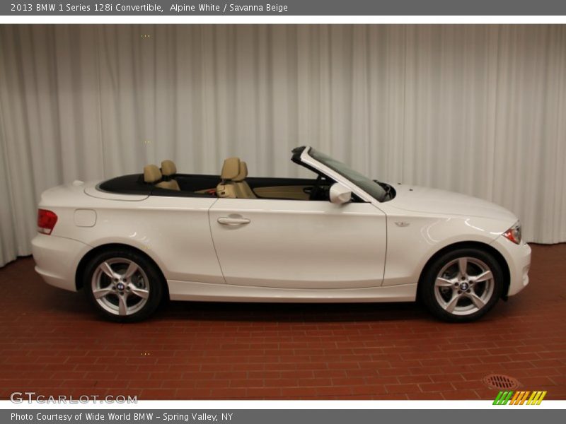 Alpine White / Savanna Beige 2013 BMW 1 Series 128i Convertible