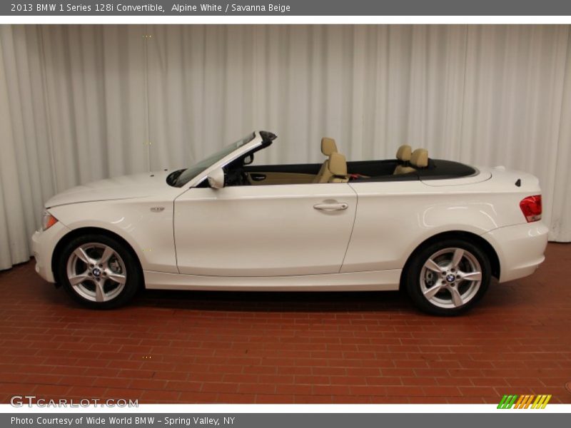 Alpine White / Savanna Beige 2013 BMW 1 Series 128i Convertible