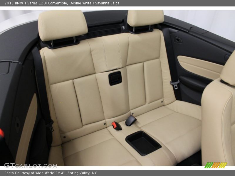 Rear Seat of 2013 1 Series 128i Convertible