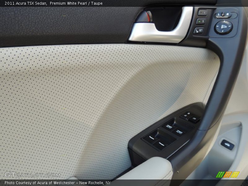 Premium White Pearl / Taupe 2011 Acura TSX Sedan