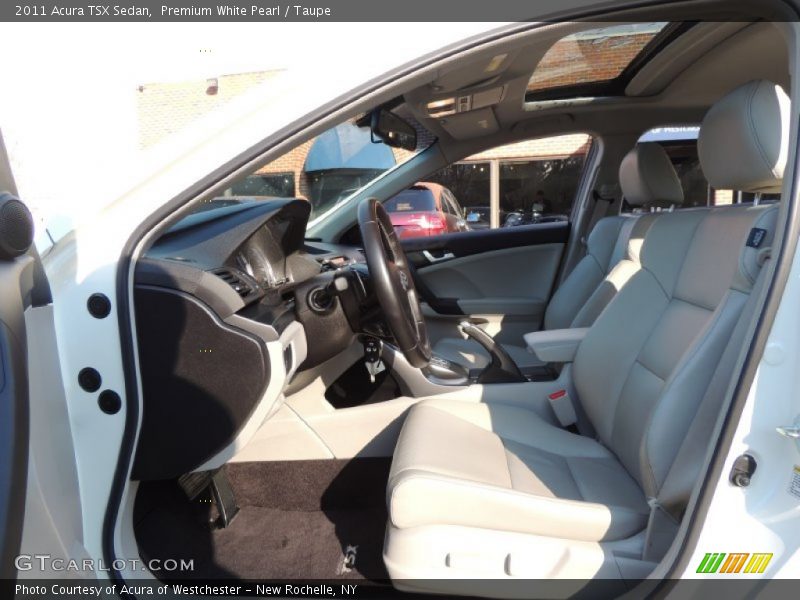 Premium White Pearl / Taupe 2011 Acura TSX Sedan