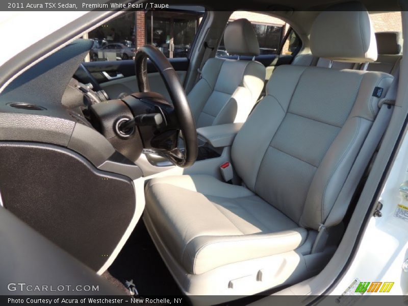 Premium White Pearl / Taupe 2011 Acura TSX Sedan