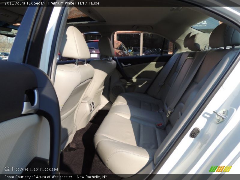 Premium White Pearl / Taupe 2011 Acura TSX Sedan