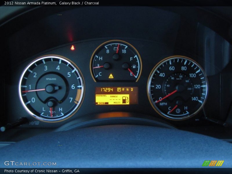 Galaxy Black / Charcoal 2012 Nissan Armada Platinum