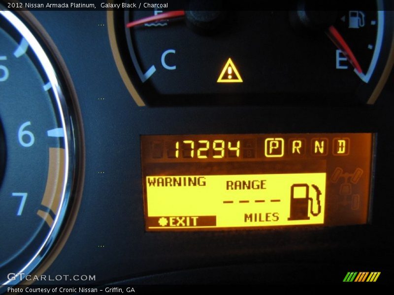 Galaxy Black / Charcoal 2012 Nissan Armada Platinum