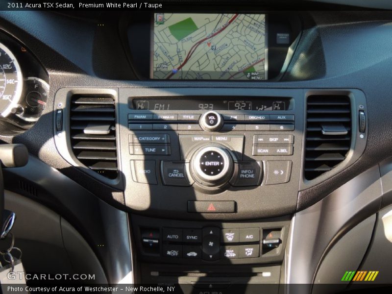 Premium White Pearl / Taupe 2011 Acura TSX Sedan