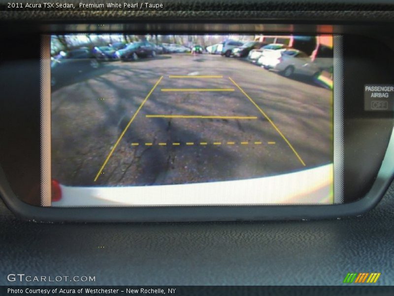 Premium White Pearl / Taupe 2011 Acura TSX Sedan