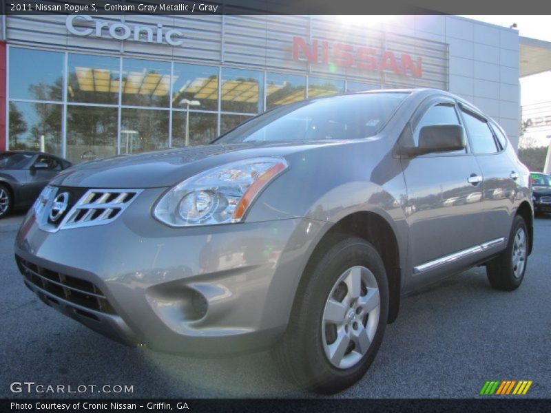 Gotham Gray Metallic / Gray 2011 Nissan Rogue S