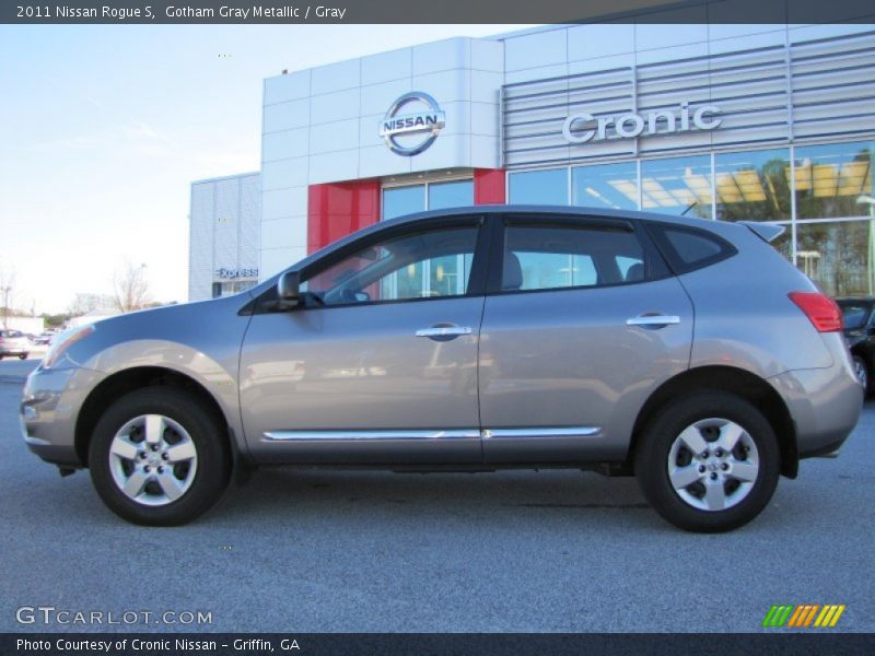 Gotham Gray Metallic / Gray 2011 Nissan Rogue S