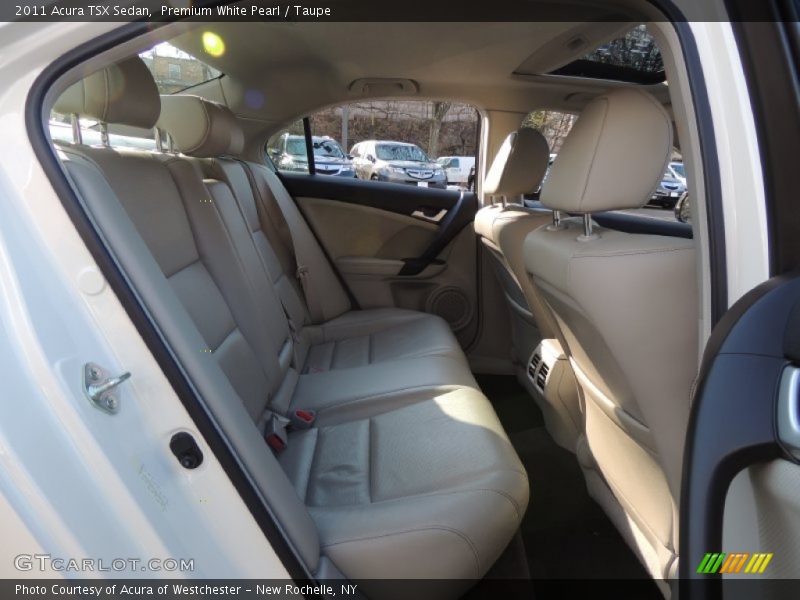Premium White Pearl / Taupe 2011 Acura TSX Sedan