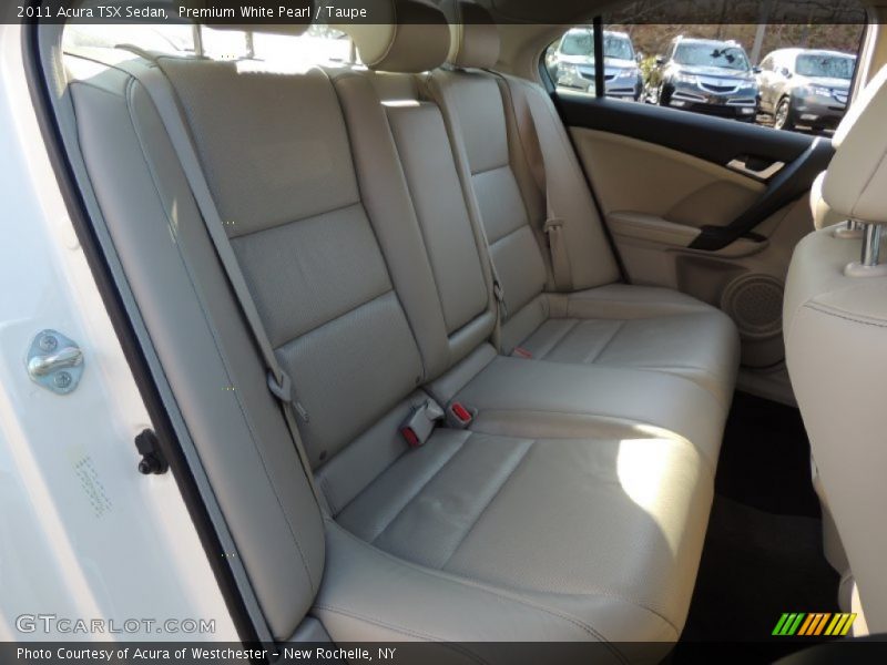 Premium White Pearl / Taupe 2011 Acura TSX Sedan