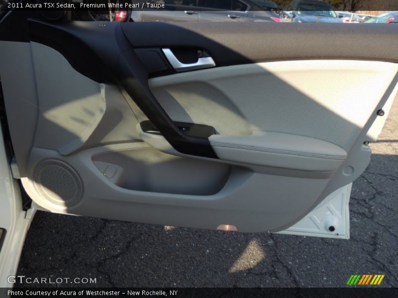 Premium White Pearl / Taupe 2011 Acura TSX Sedan