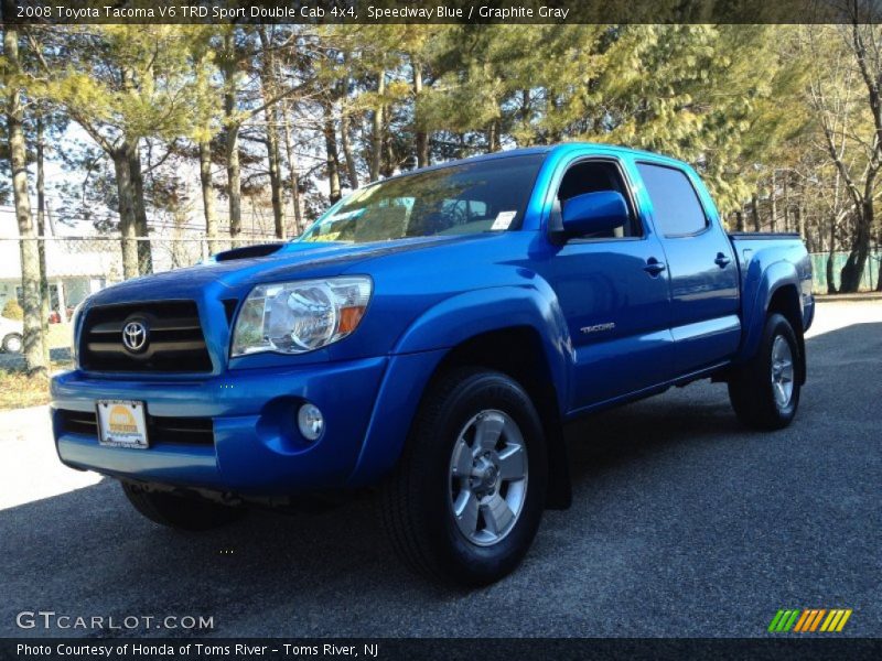 Speedway Blue / Graphite Gray 2008 Toyota Tacoma V6 TRD Sport Double Cab 4x4