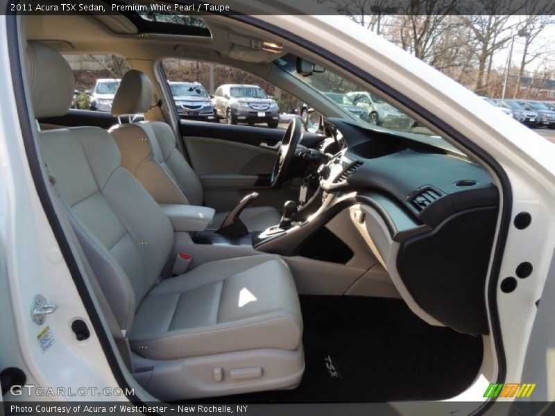 Premium White Pearl / Taupe 2011 Acura TSX Sedan