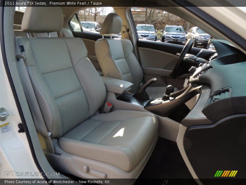 Premium White Pearl / Taupe 2011 Acura TSX Sedan